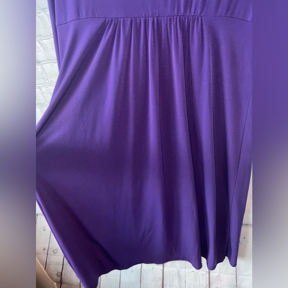 Sangria Dark Purple long sleeve dress size 14 - Picture 11 of 11